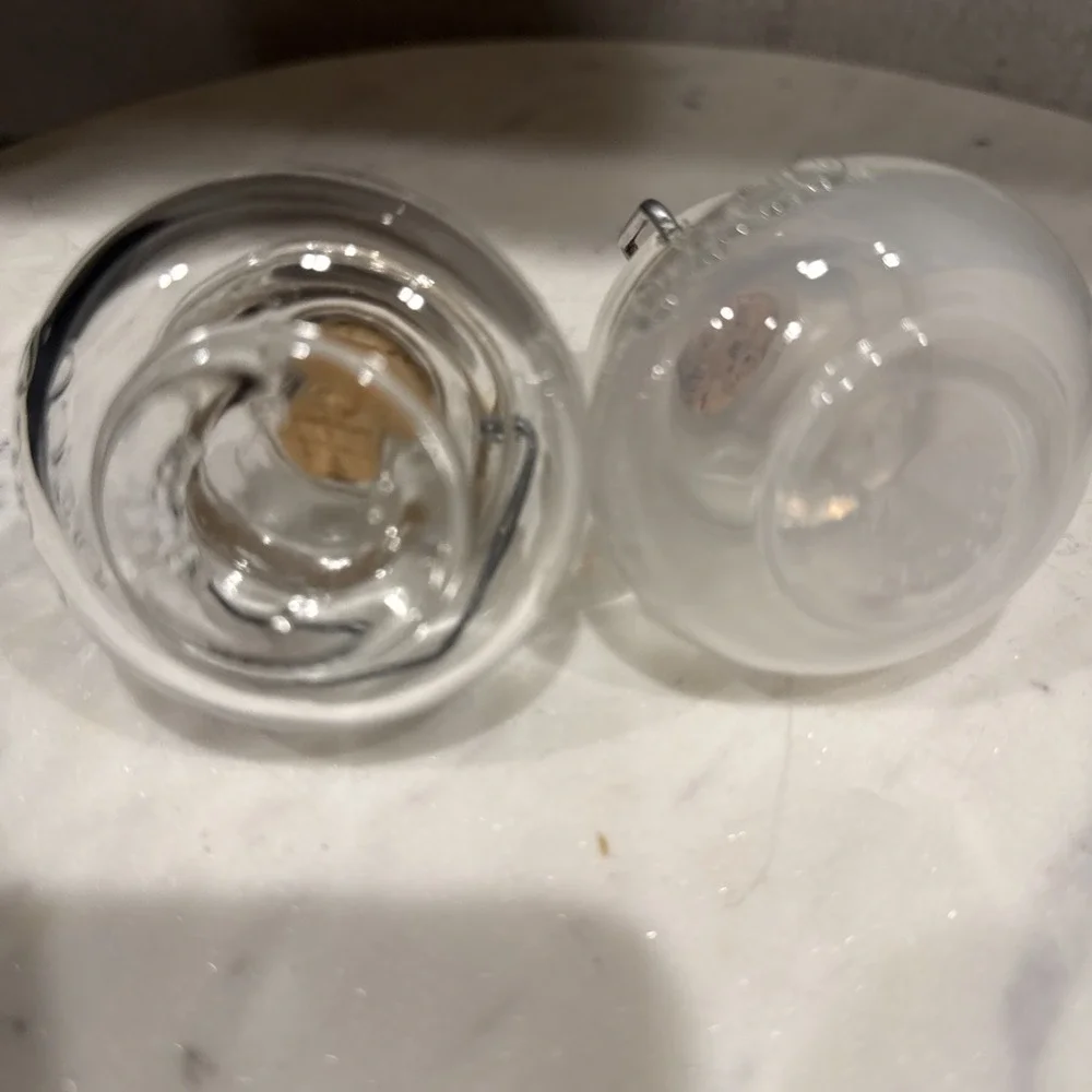 O&Co. Cruet Set of 2 Oil/Vinegar MOD DEP Glass Corked
